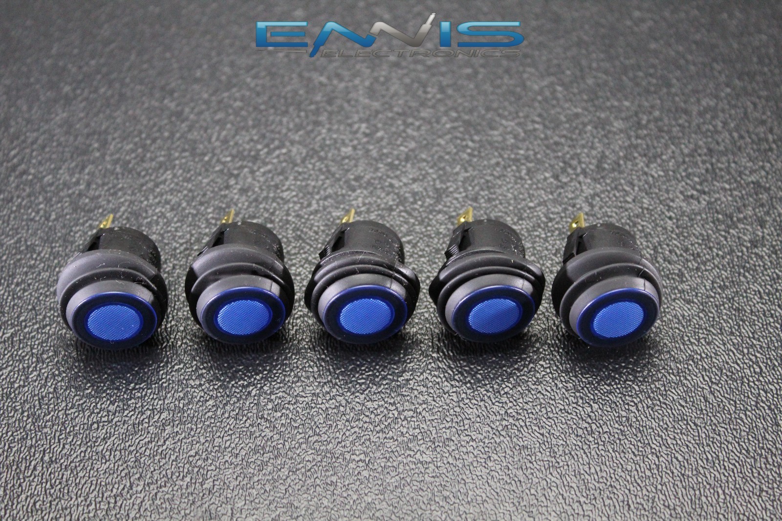 10 PCS ROCKER SWITCH ON OFF BLUE TOGGLE LED 12V 16 AMP 3 PIN IS-EC-WP1216BLU