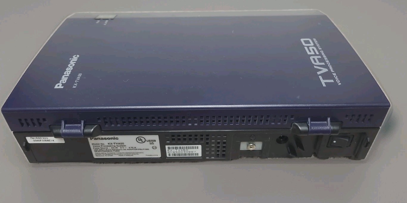Panasonic KX TVA50 Voice Processing System Voicemail PBX Module Network USB