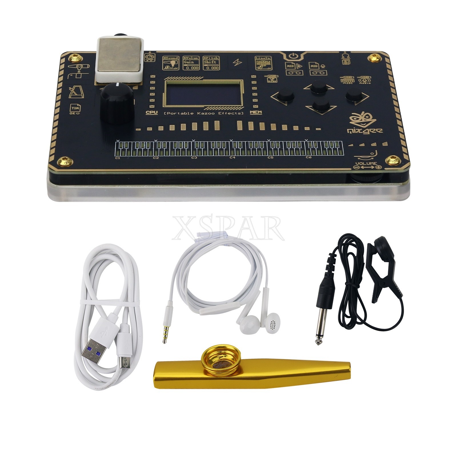 24-Bit Stereo Kazoo Effector Comprehensive Modeling Synthesizer 60+ Patches