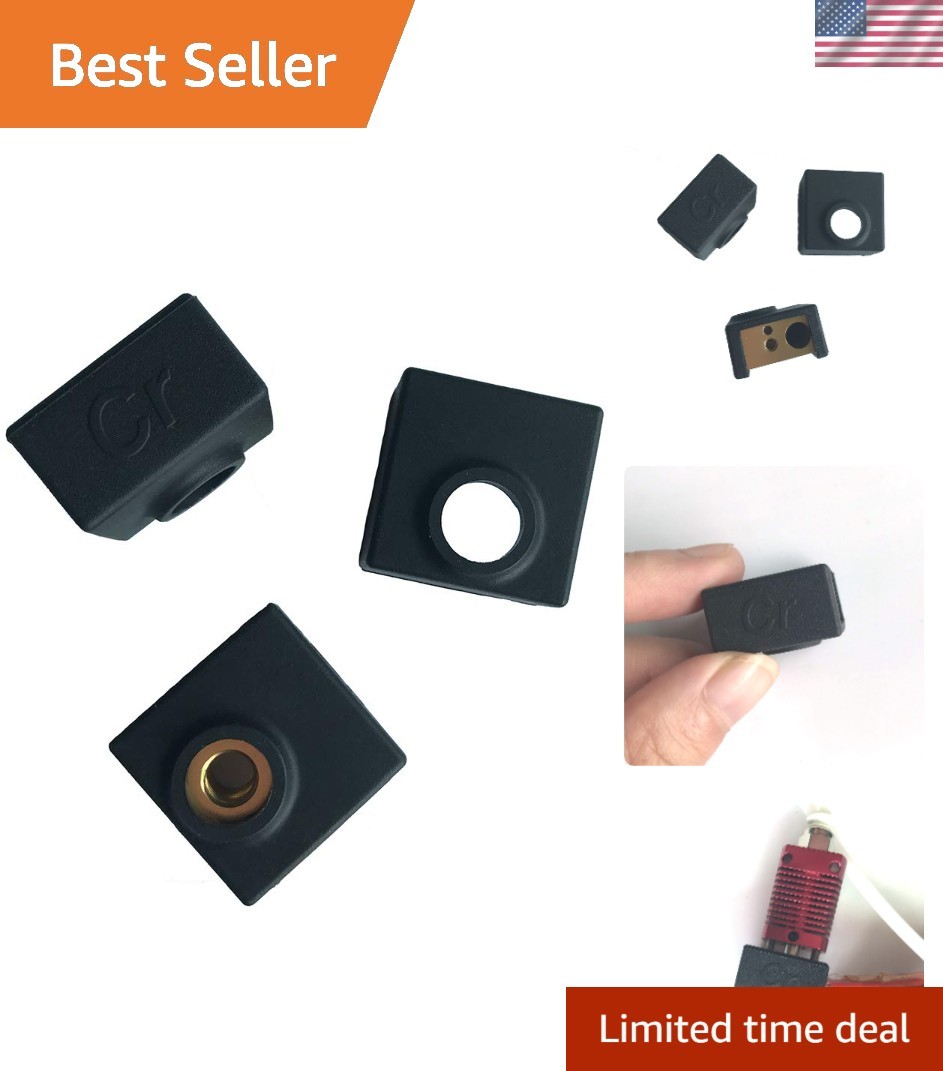 3D Printer Heater Block Cover Set - Silicone Protection for MK7/MK8/MK9 Hotends