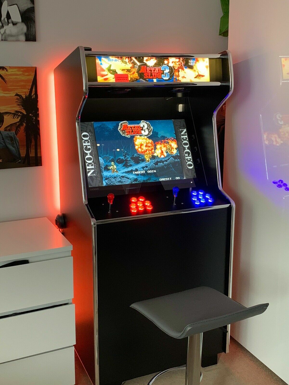 Custom Size Arcade Marquee + 35" x 18" Max Size