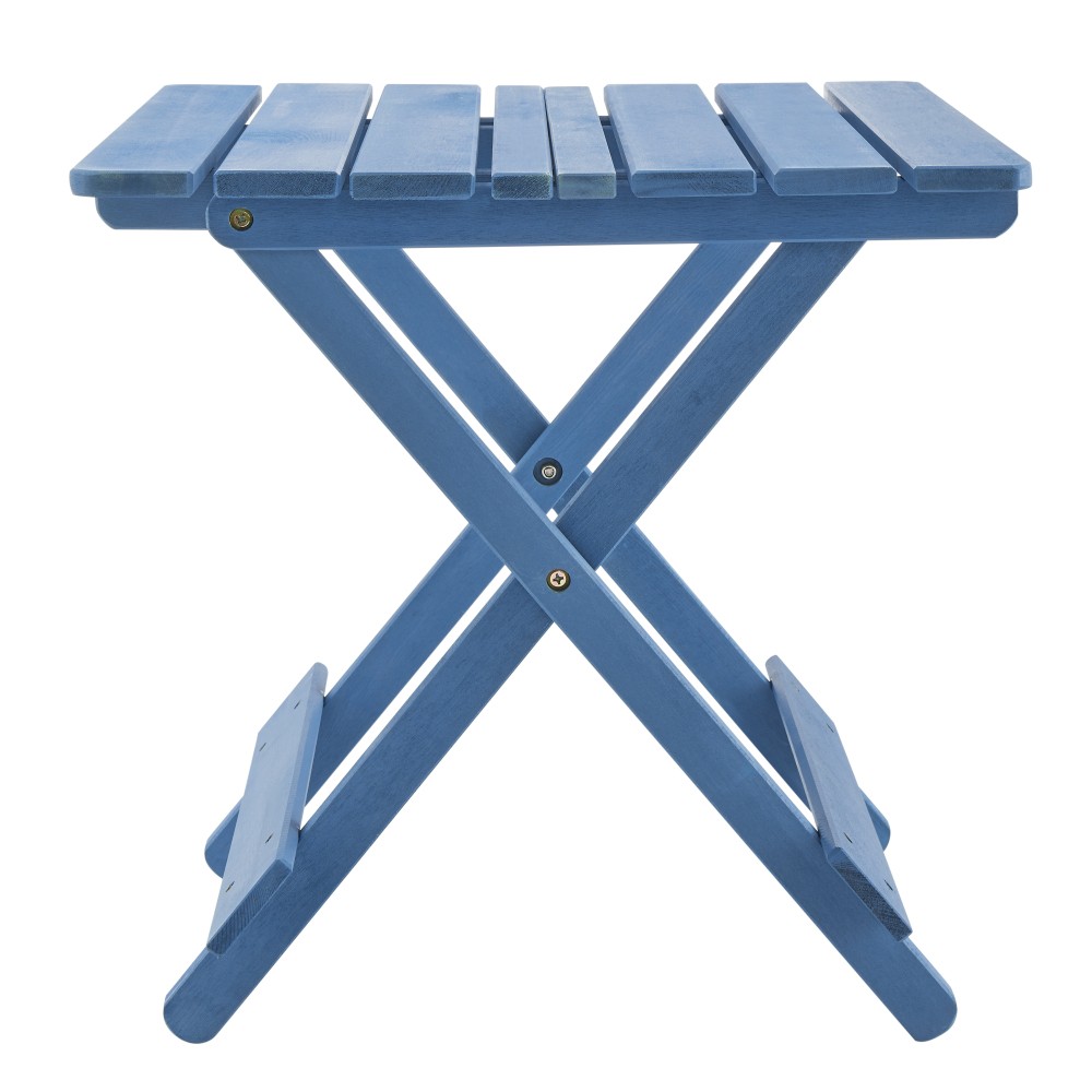 Solid Wood Folding Square Table - Patio, Balcony, Outdoor Portable Space-Saving