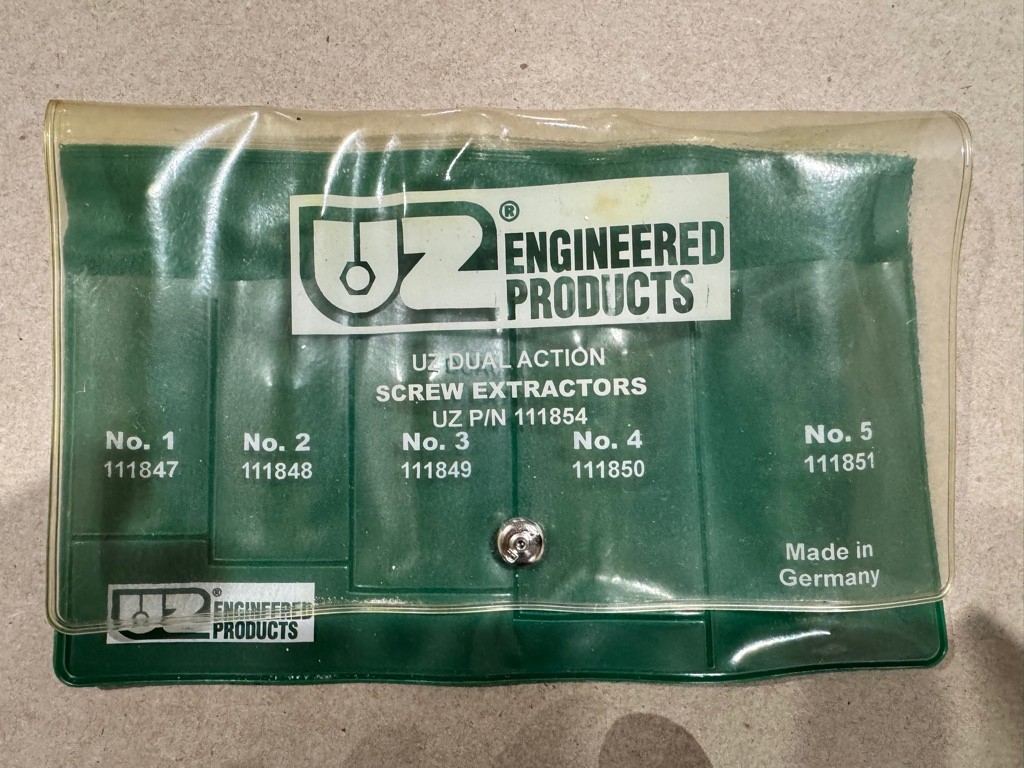 UZ 5-Pc. Dual Action Screw Extractor set, Made in Germany (READ DESCRIPTION)