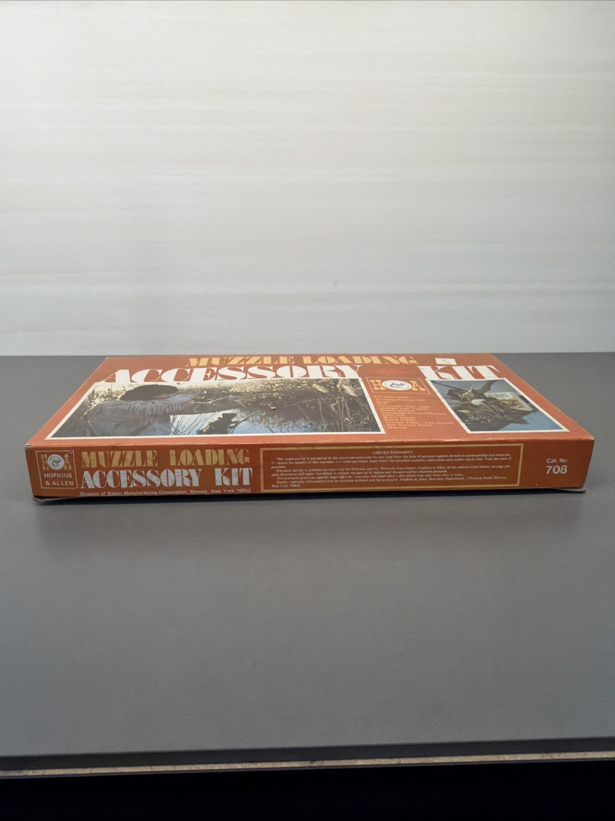 Vintage Sealed H&A Muzzle Loading Accessory Kit W/ Embossed Gun Power Flask Ms4