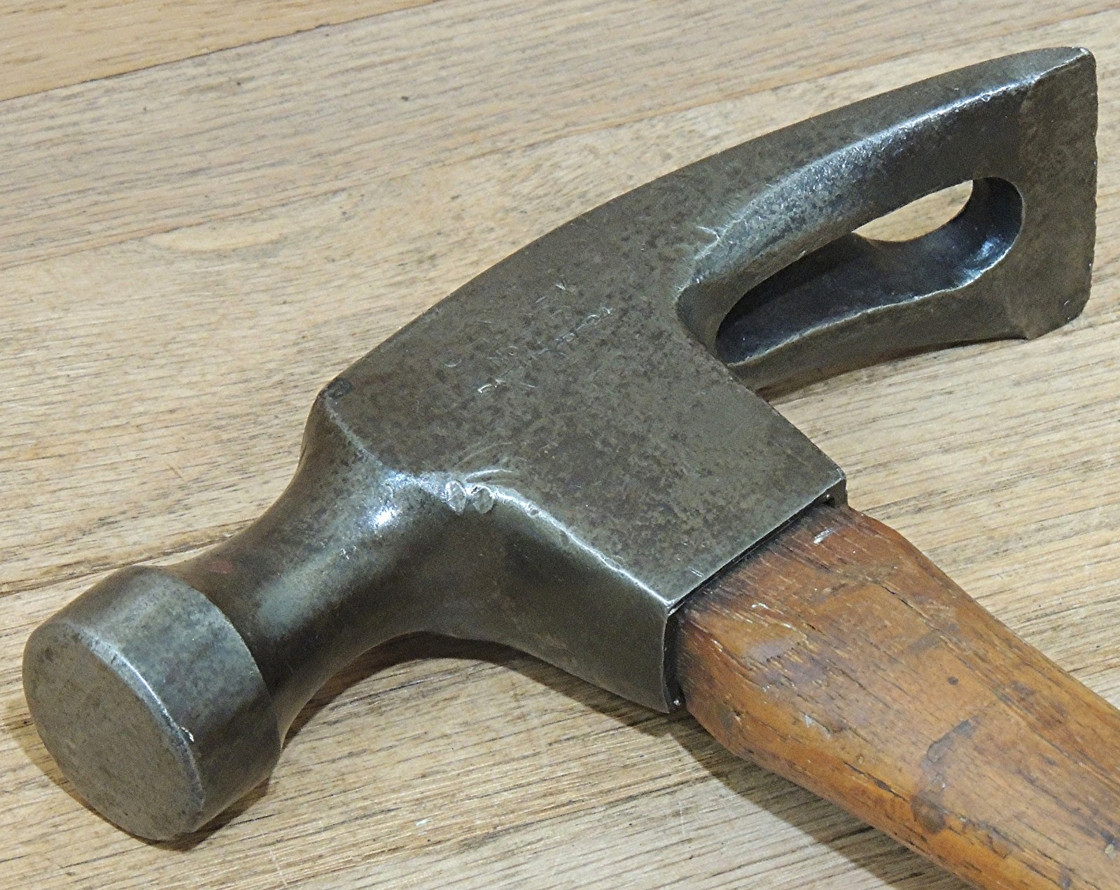 1924 CHENEY No. 777 ADZE HAMMER w/NAIL PULLER-ANTIQUE HAND TOOL