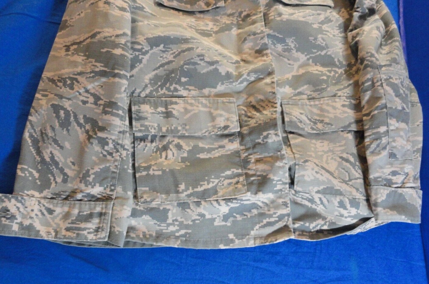 USAF U.S. AIR FORCE ABU TIGER STRIPE CAMO MATERNITY UTILITY UNIFORM JACKET MS