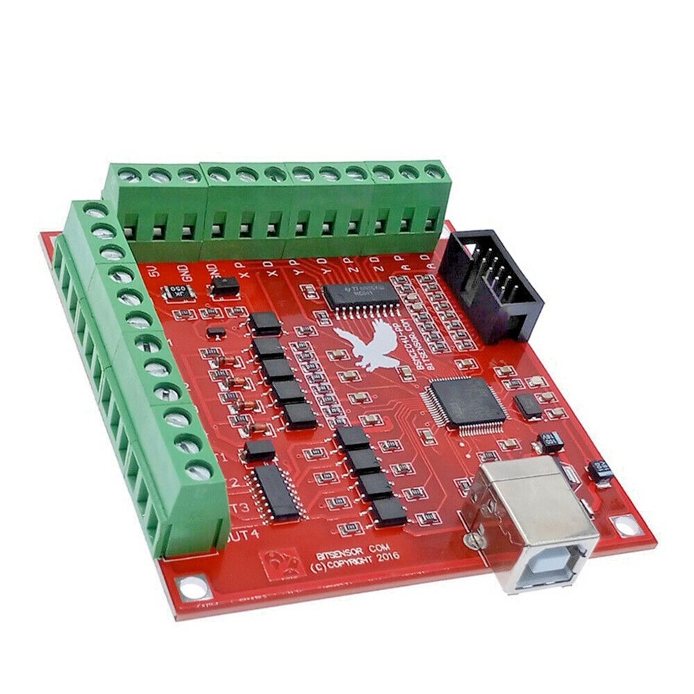 USB CNC Controller Card 3.15*3.03inch Motion Controller 0-10V Output for port