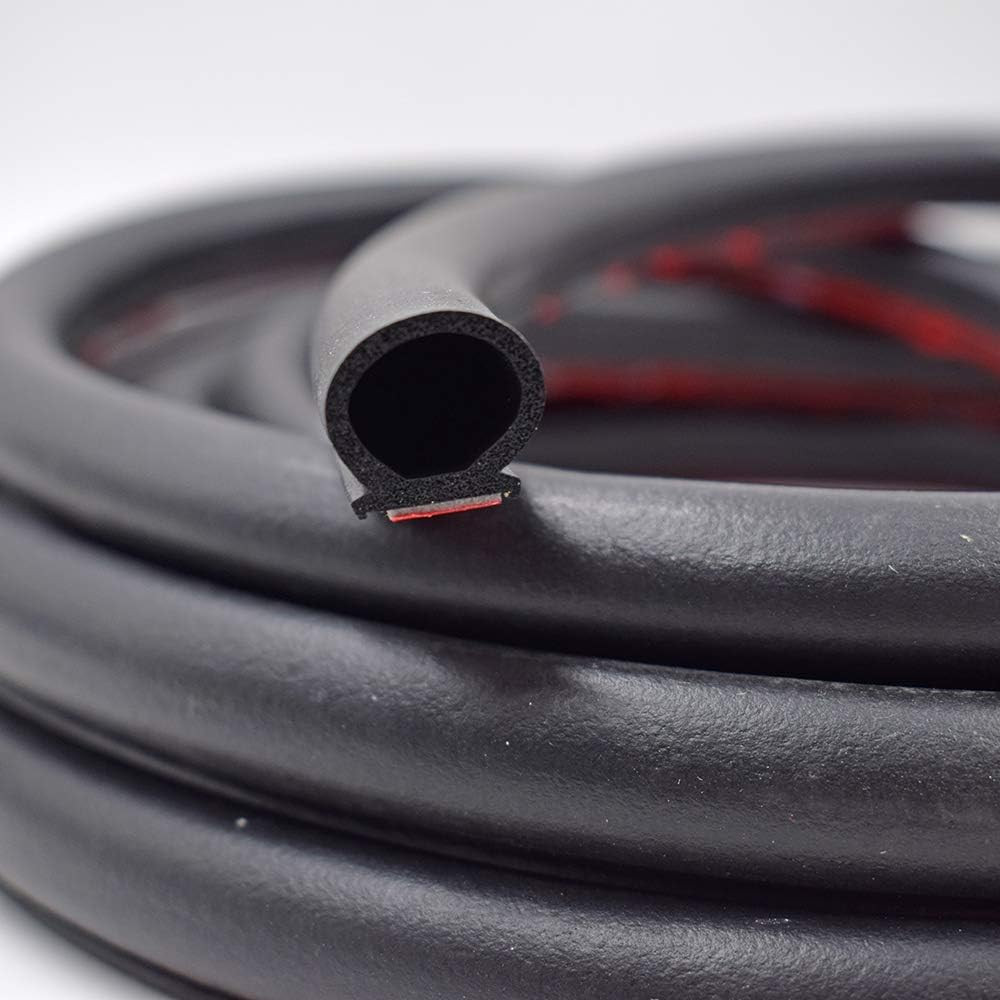 Seal Strip Big D-Shape Weatherstrip Door Seal 0.649" Height X 0.57" Width Automo