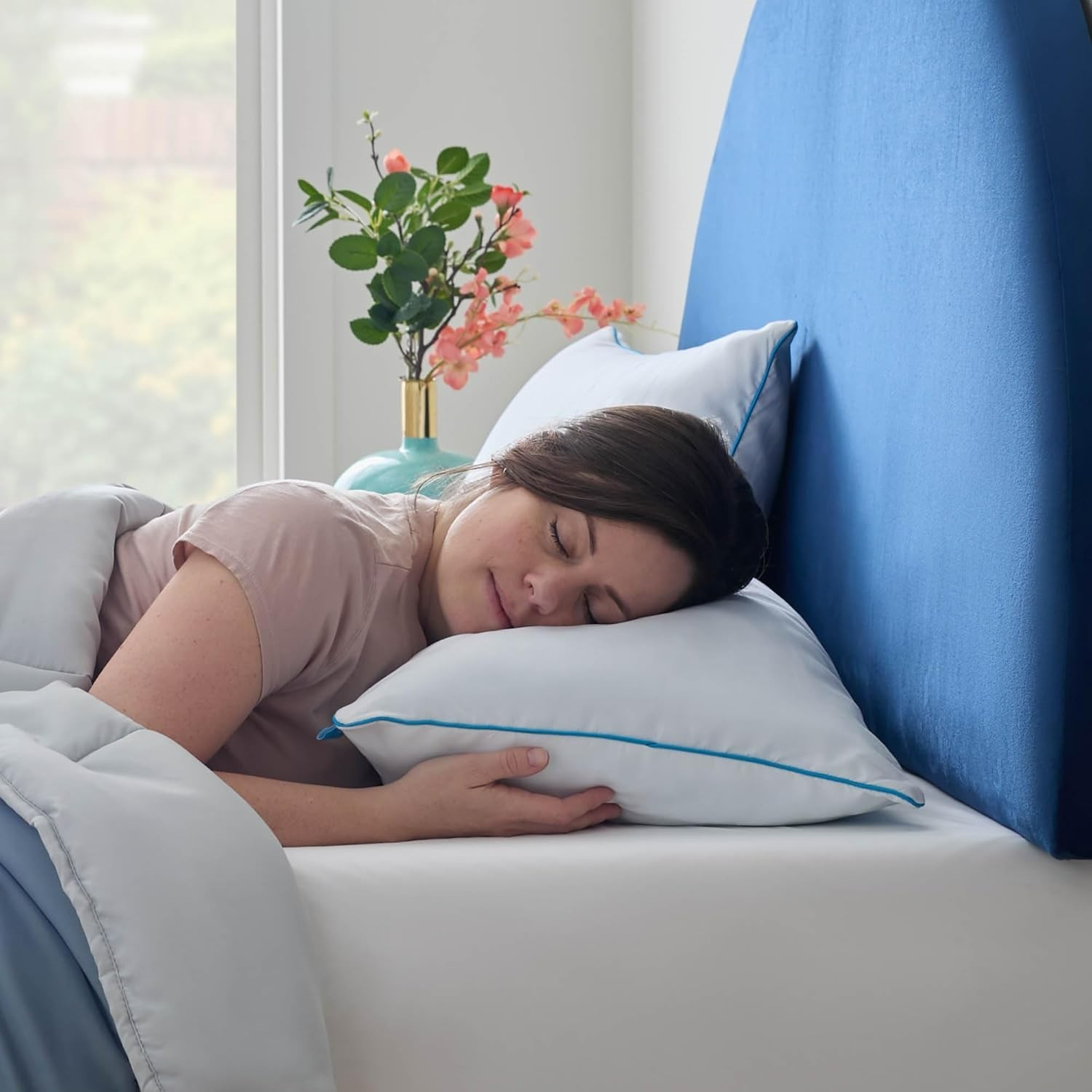 Two Pack Shredded Gel Memory Foam Pillow, Standard Size – Cooling Bed Pillow ...