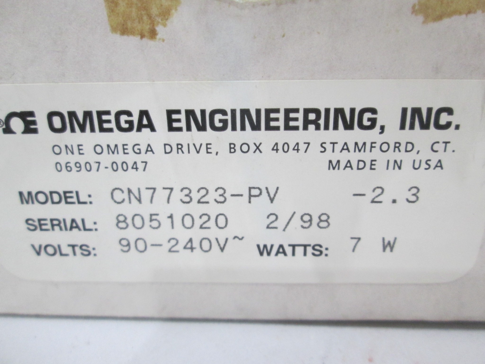 Omega, CN77323-PV, Temperature Controller, New