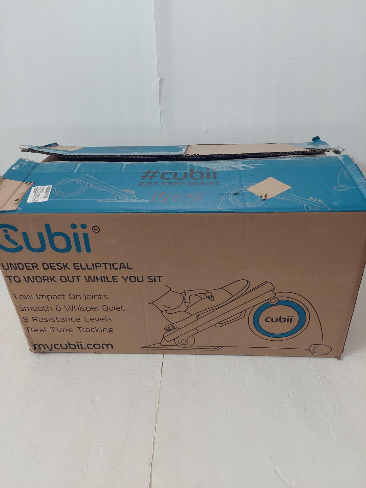 Cubii JR2 Compact Seated | Under Desk Elliptical Green (Missing 2 Foot Straps)