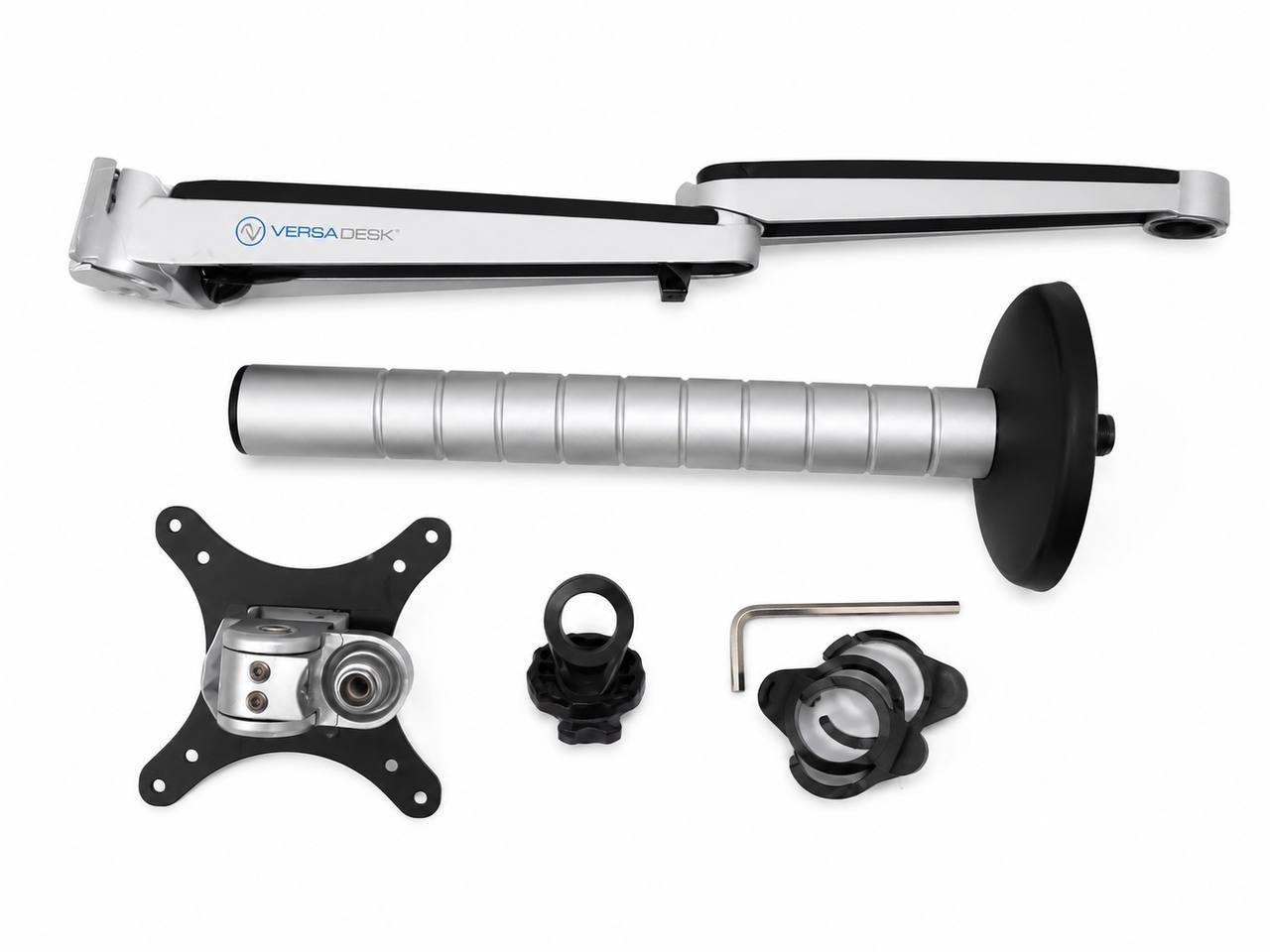 Single Monitor Arm, Silver Versa Products