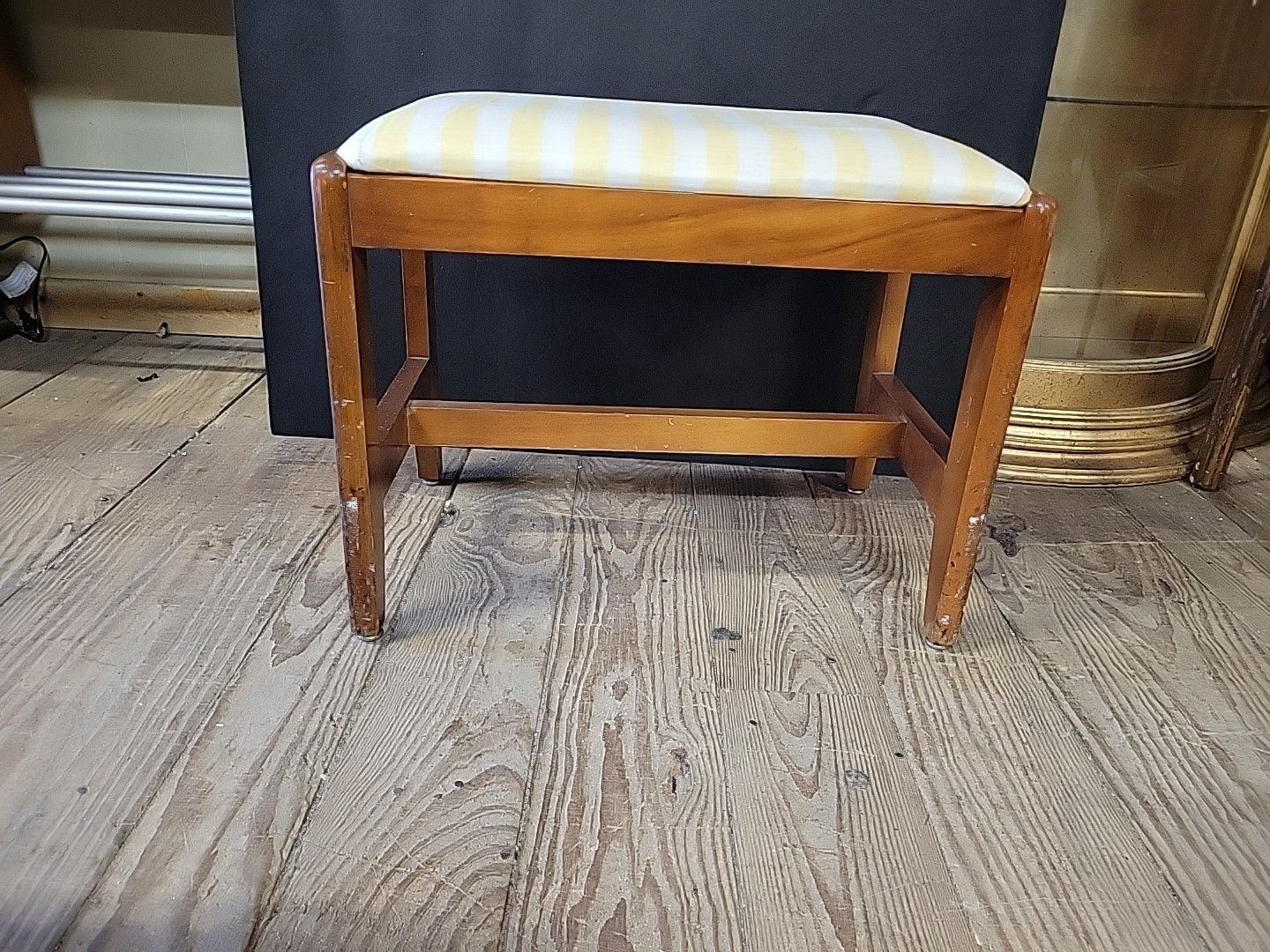 Vintage Vanity Bench Stool