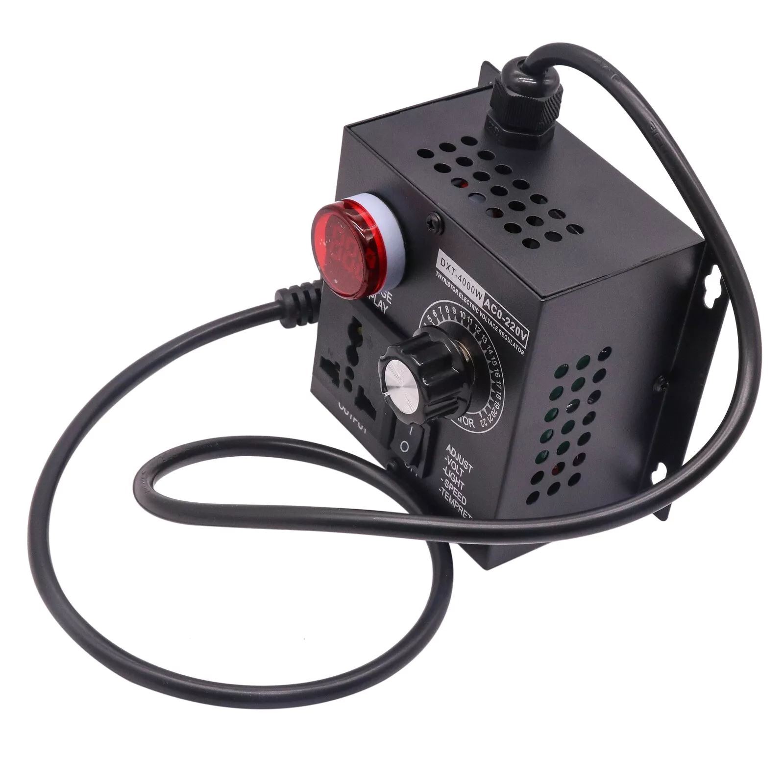 Voltage Regulator Fan Speed Controller Fit AC 10-110V/10-220V Output Voltage