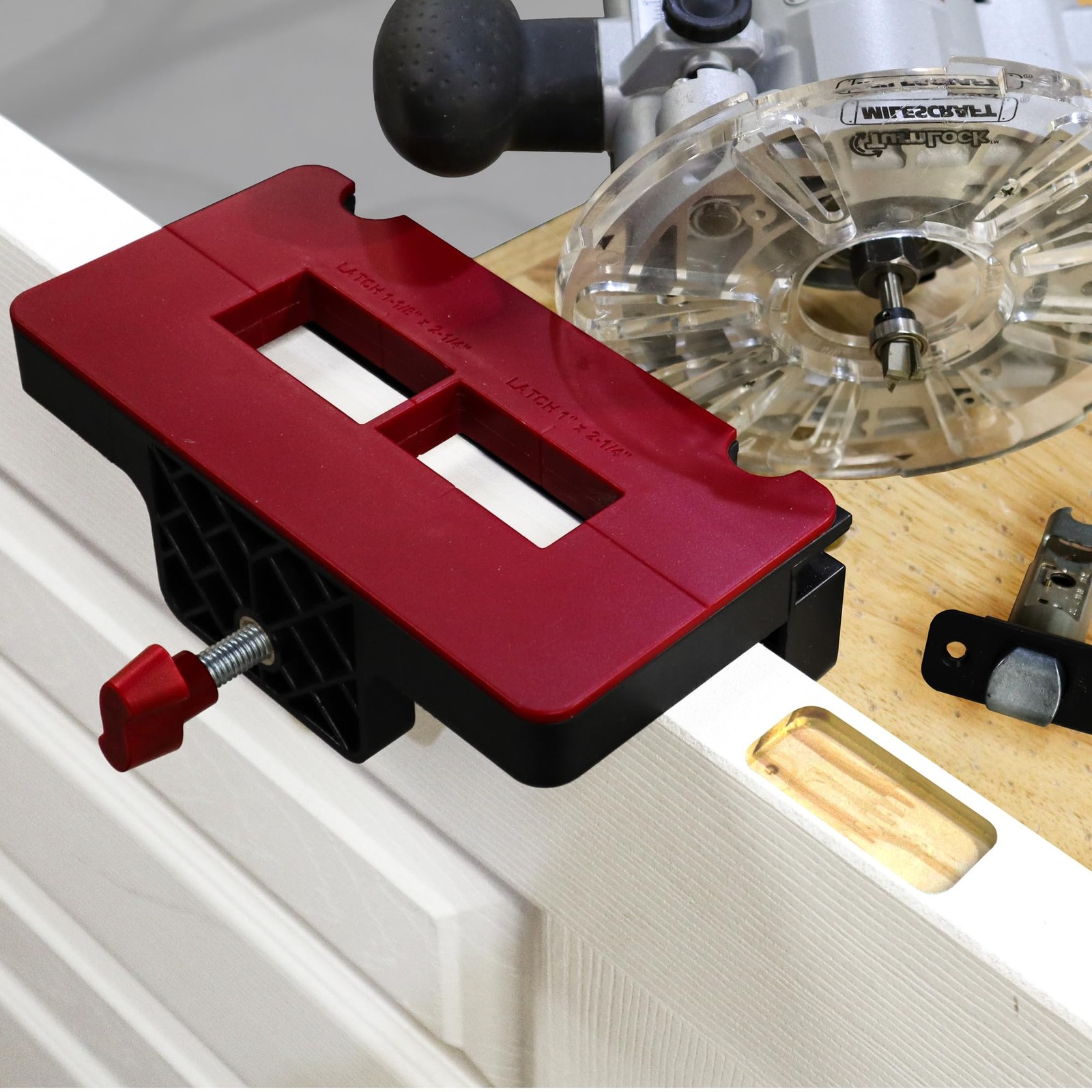 Adjustable Door Hinge Installation Kit with Mortiser Router Tool