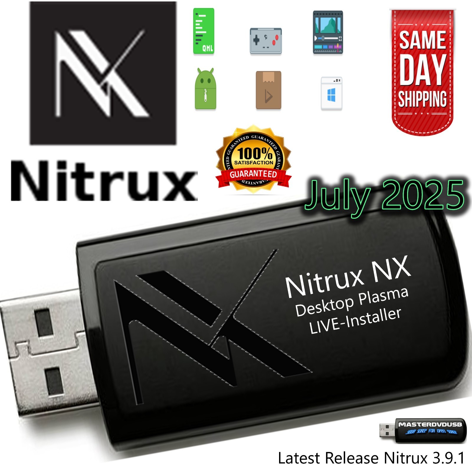 Nitrux 3.9.1 Live/Installer USB w/ Stunning Plasma Desktop – Linux Redefined