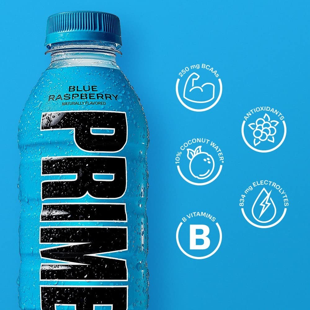 Ultimate Hydration: Blue Raspberry Electrolyte Drinks with Antioxidants, 12-Pack