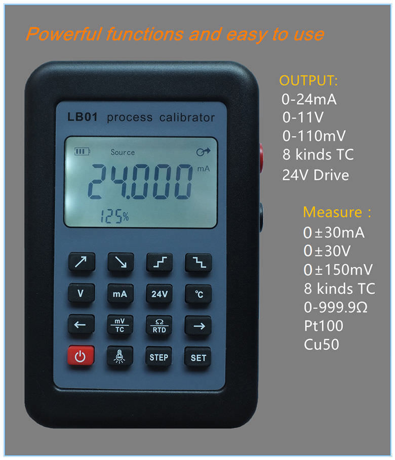 Versatile LB01 Resistance Current Voltmeter Signal Generator Process Calibrator