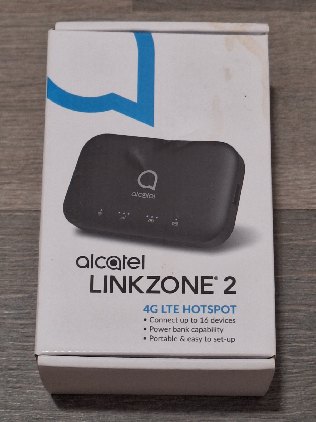 ⭐ ALCATEL LINK ZONE 2 4G LTE MOBILE HOTSPOT 16G WORKS ON T-MOBILE ⭐