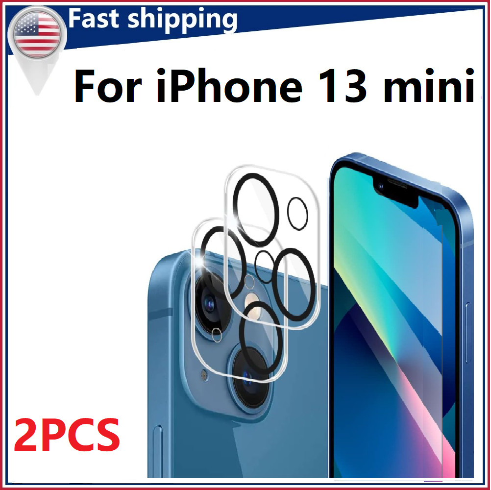 2PCS For Apple iPhone 13 mini Camera Lens Protector Tempered Glass Camera Cover