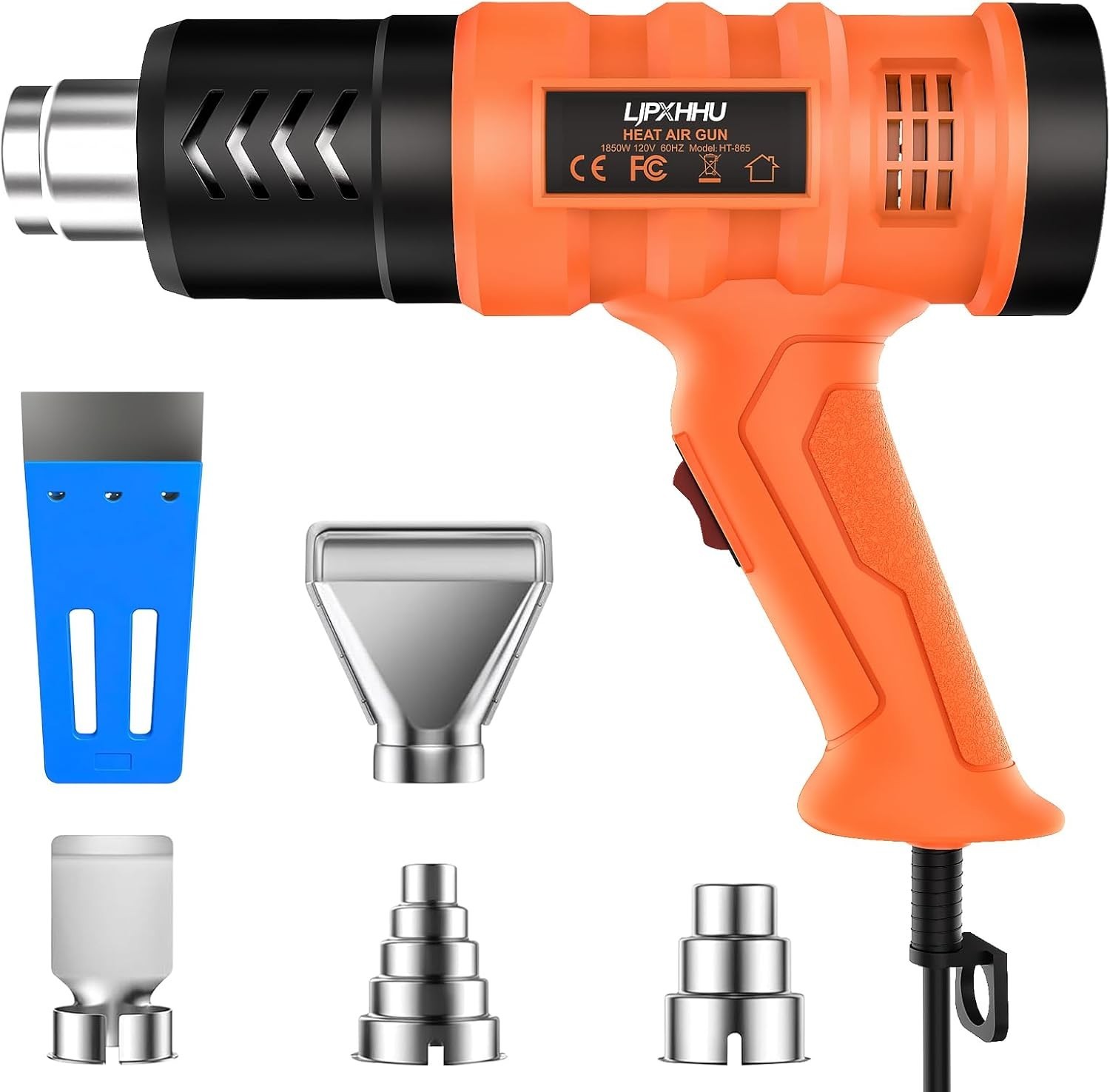 1.5s Fast Heat Heavy Duty Hot Air Gun Good Temp Control 122℉-1112℉50-600℃）Ove...