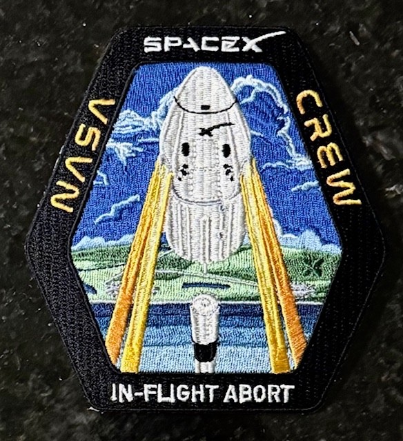 NASA CREW IN-FLIGHT ABORT SPACEX SPACE-X PATCH 🚀