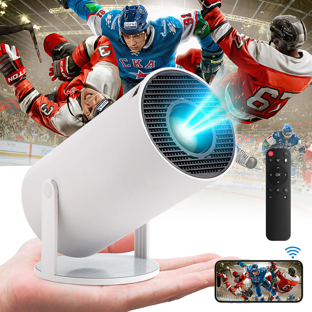 4K Mini Projector 8000 Lumen LED 1080P WiFi Bluetooth UHD Portable Home Theater