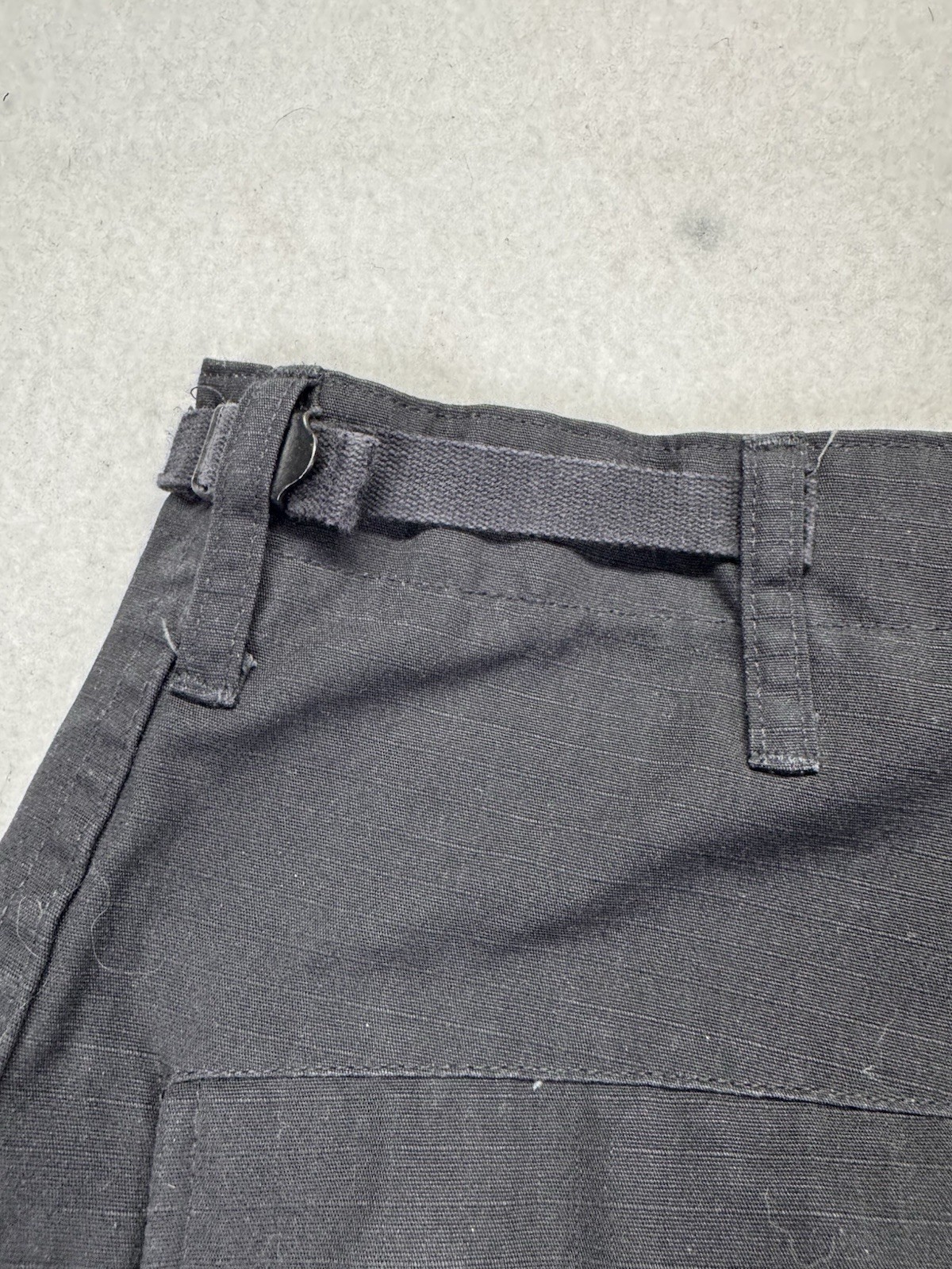 Propper Cargo Pants Black Ripstop Tactical 65%Poly 35%Cotton Button Fly Sm Reg