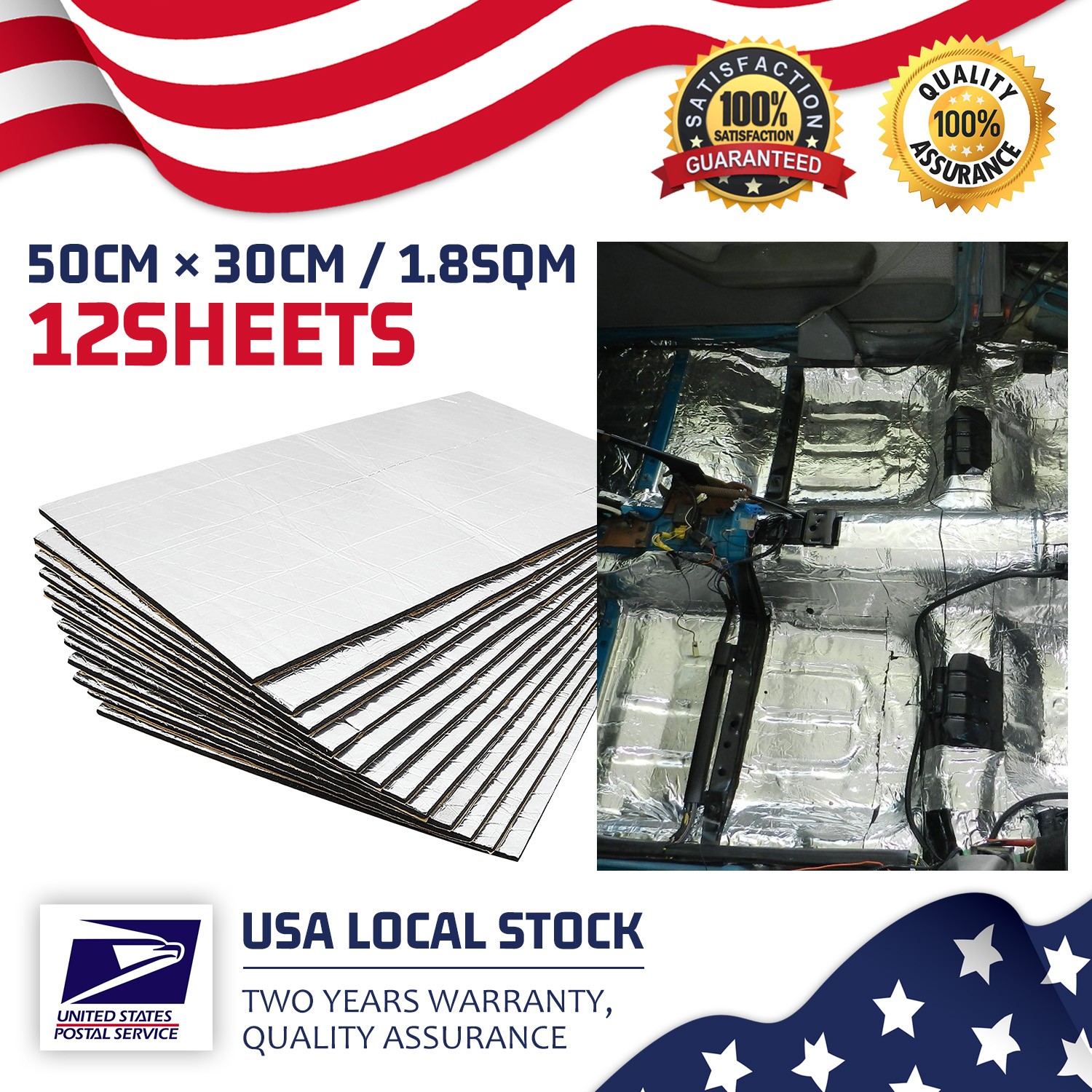 19sqft Fireproof Heat Insulation Mat Fit For Exhaust pipe of industrial boiler