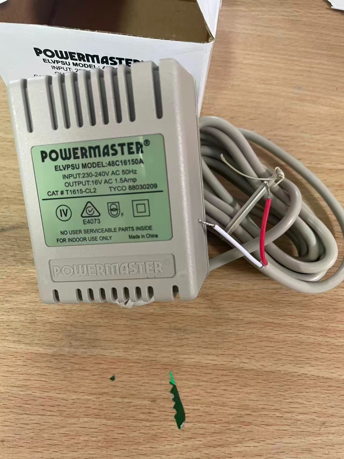 DSC ALARM  / AIPHONE POWER SUPPLY 16V AC 1.5A IMPASSA 2 WIRES
