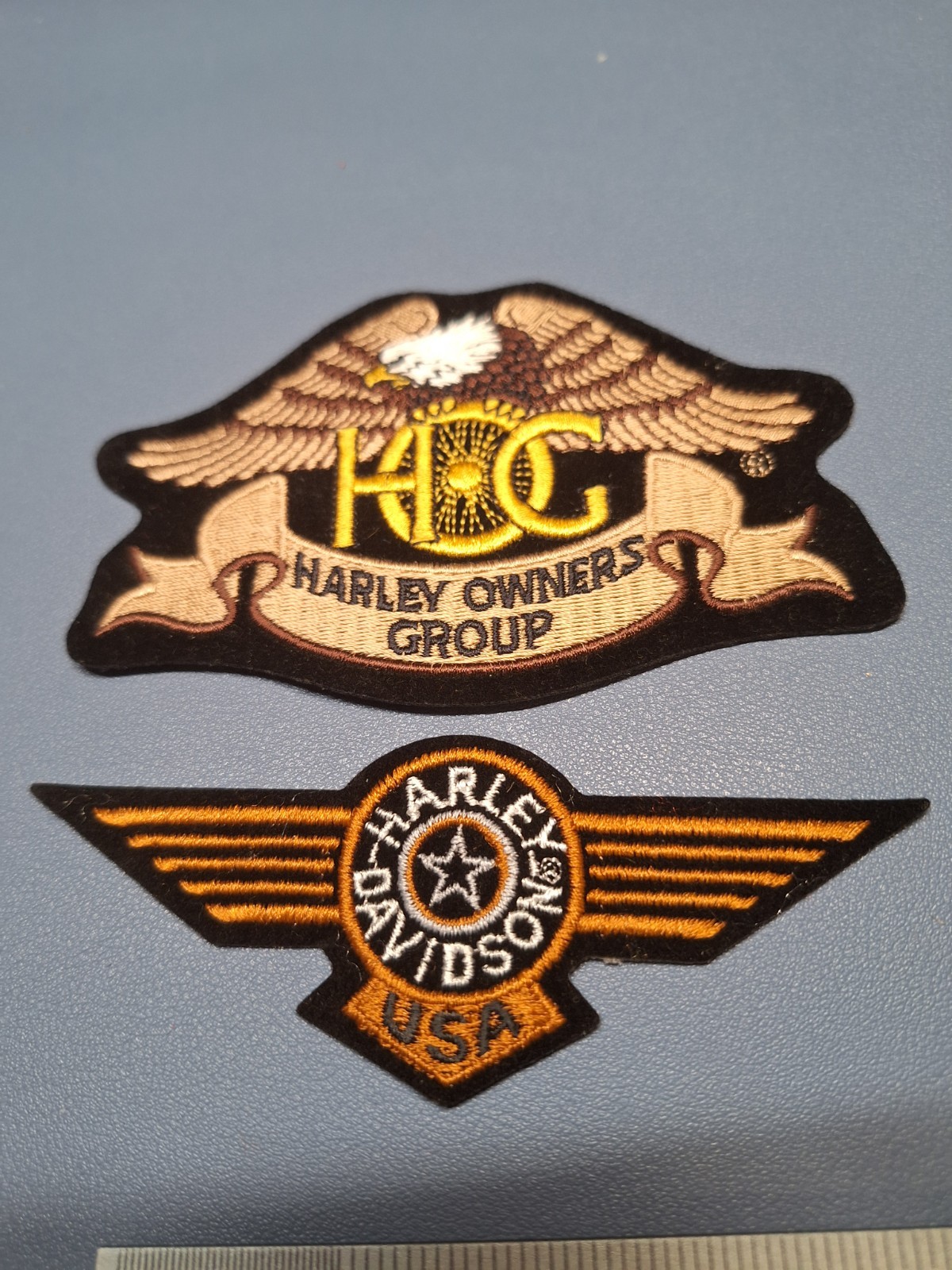 SET OF 2 HARLEY DAVIDSON UNIFORM PATCHES