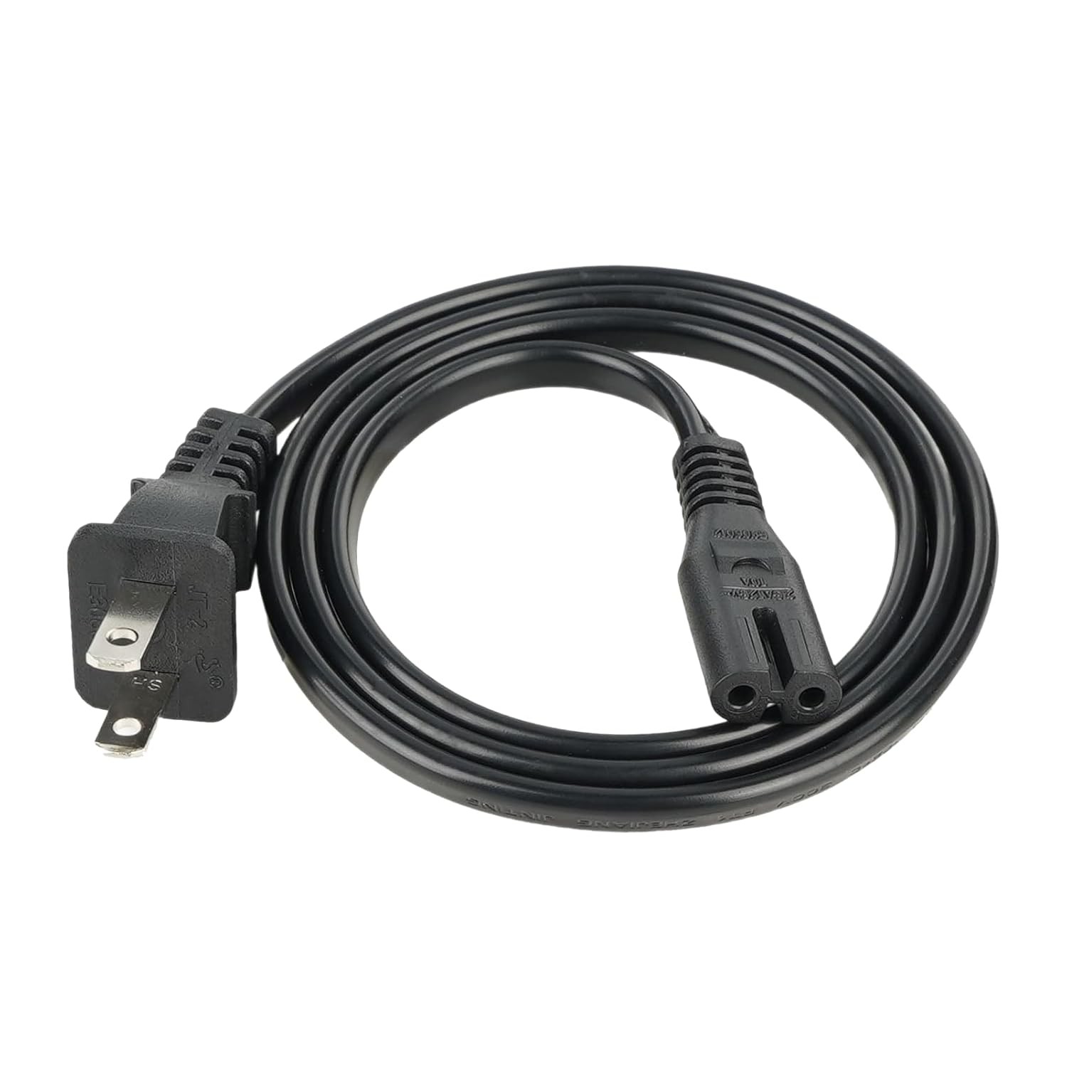 AC Power Cord 2 Prong Replacement for PS5 PS4 PS3 Xbox One Series S/X