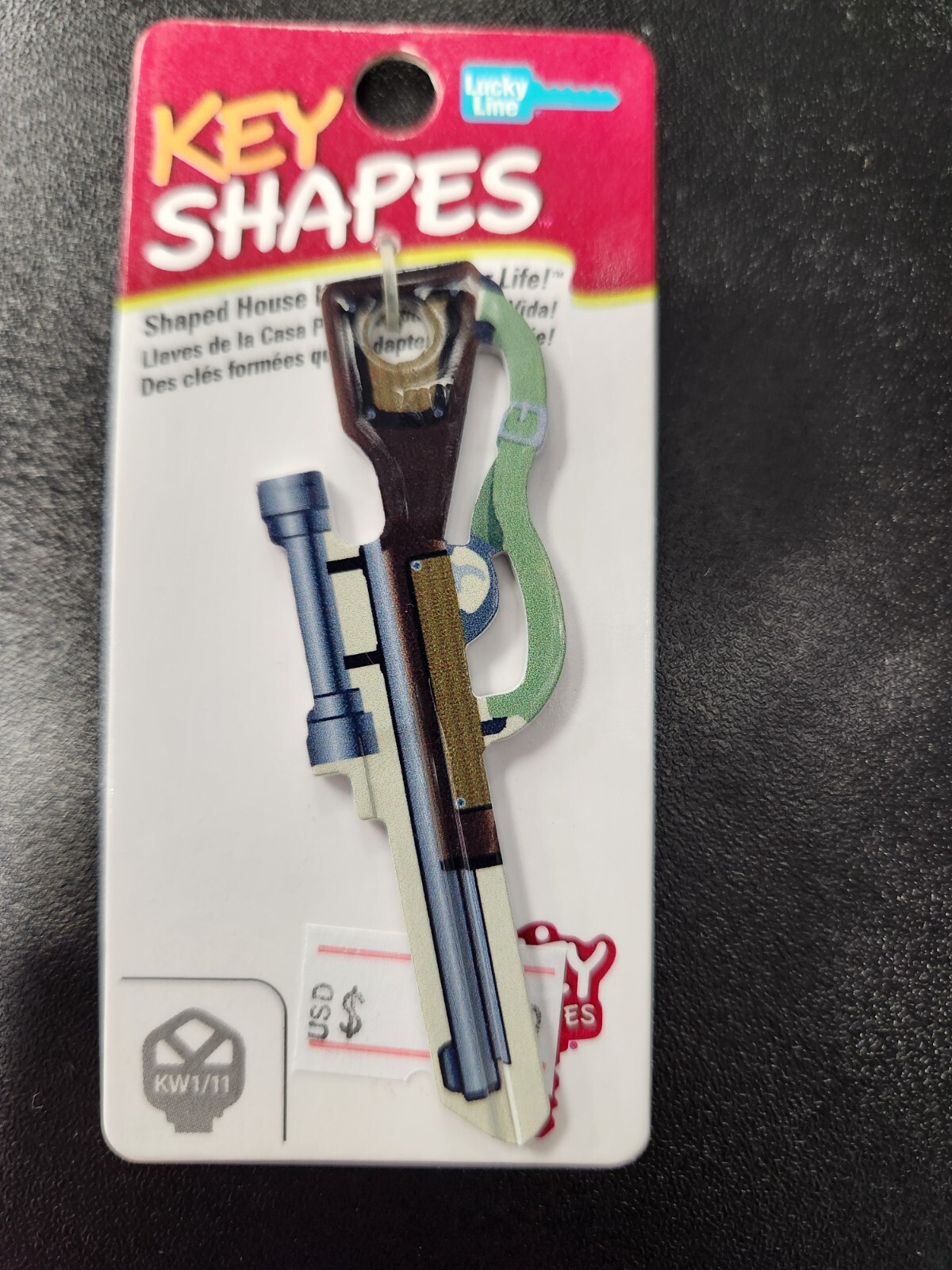 RIFLE #1 SHAPED KWIKSET KW1/KW10 KEYBLANK - READ DETAILS BELOW