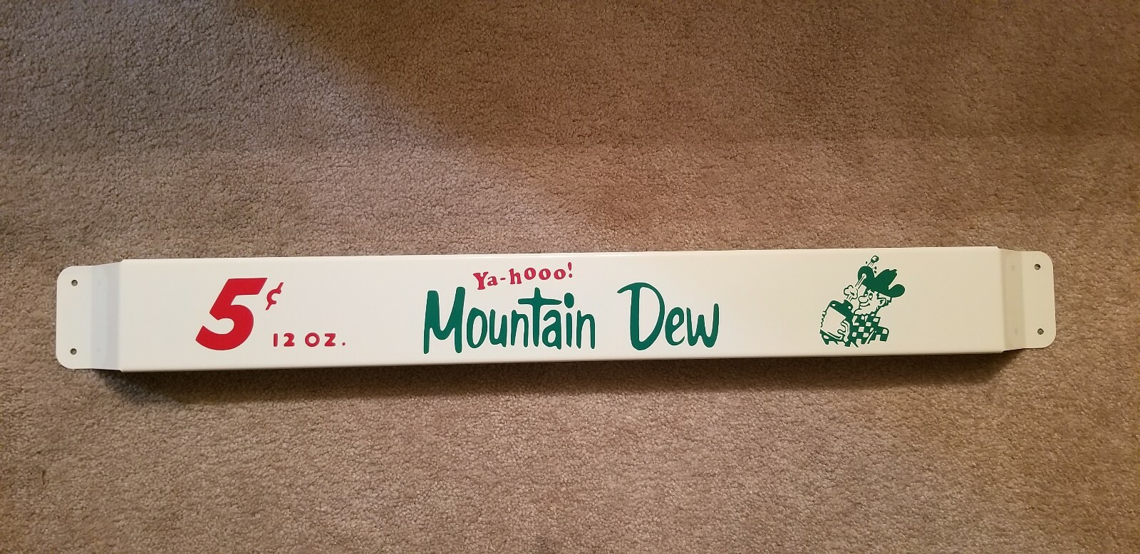 33'' Door push bar Mountain Dew Yahooo Antique Soda Advertising sign