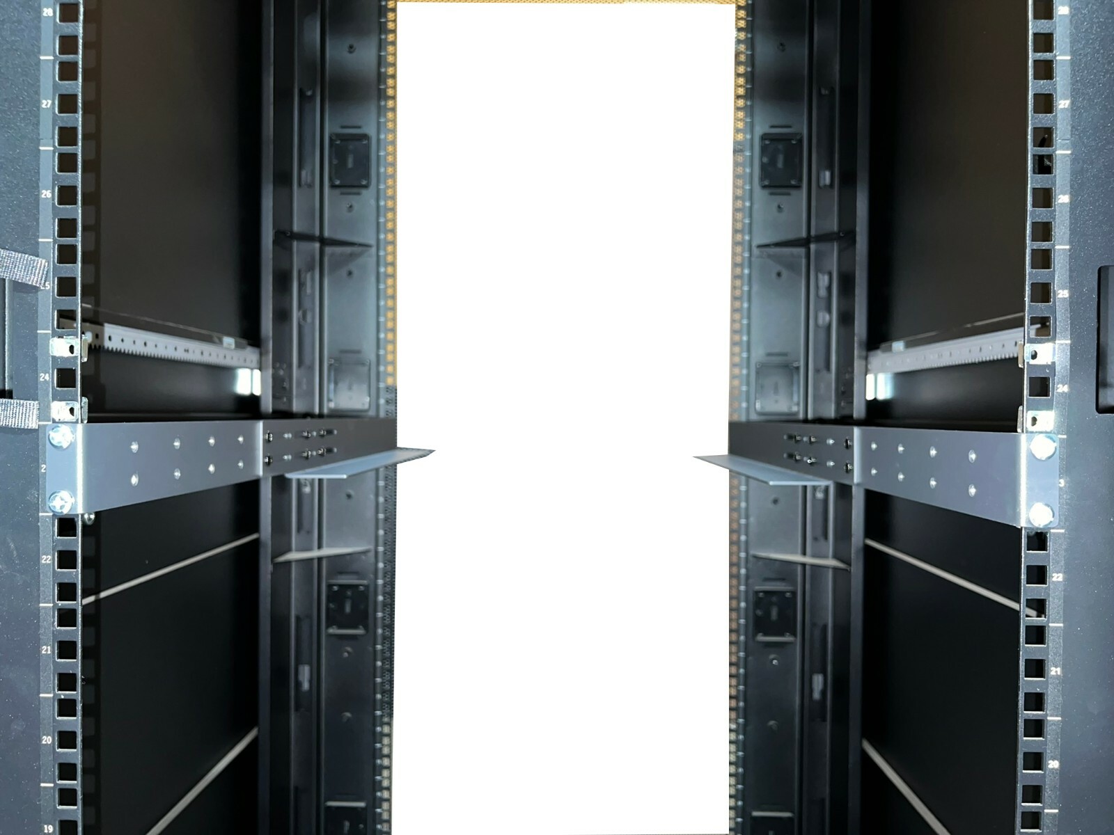 2 Sets, Brand New 1U Rack Mount 4-Post Server Shelf Adjustable Rails