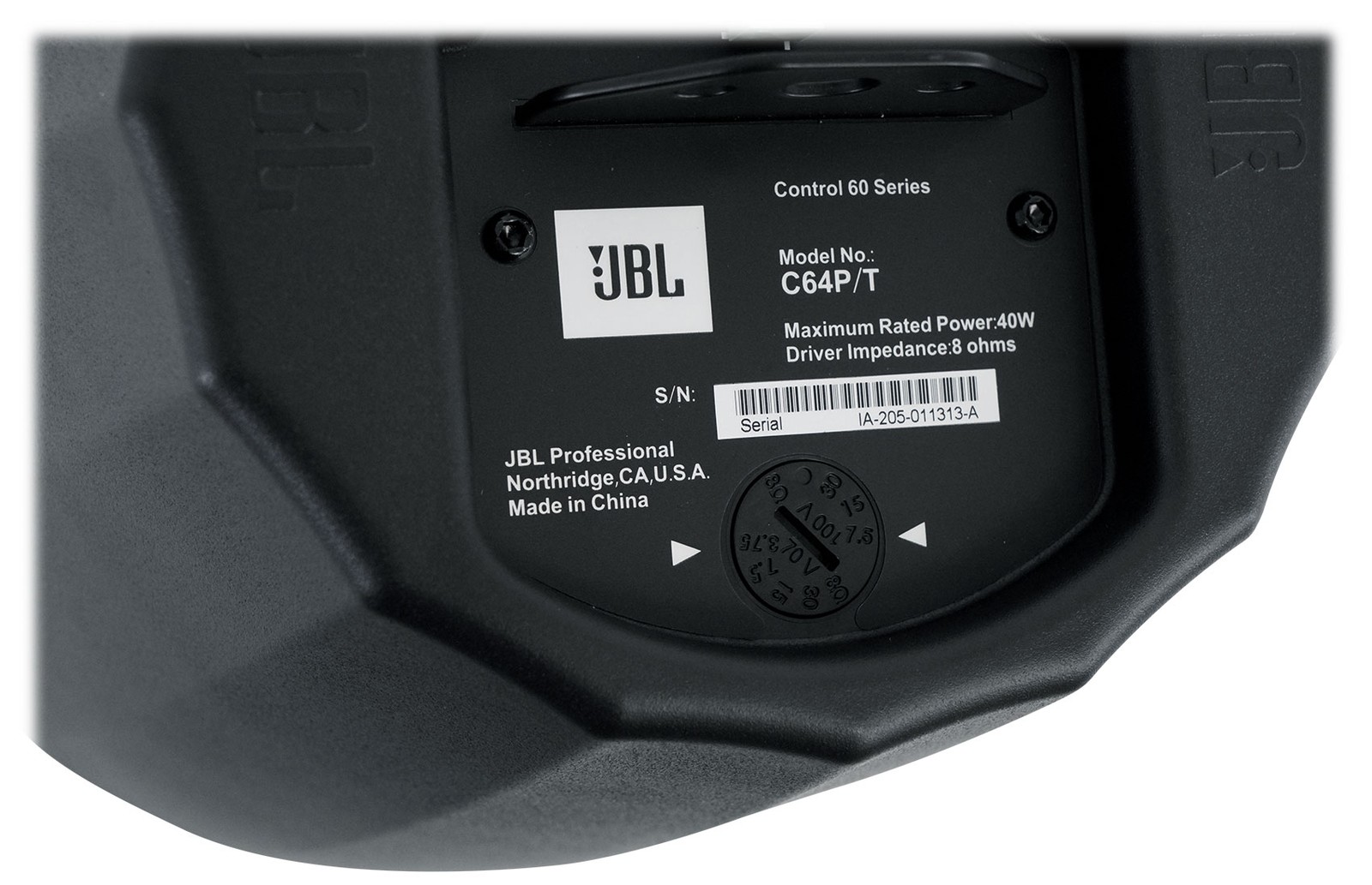 12 JBL Control 64P/T 4" 30w Commercial 70v Black Hanging Pendant Speakers C64P/T