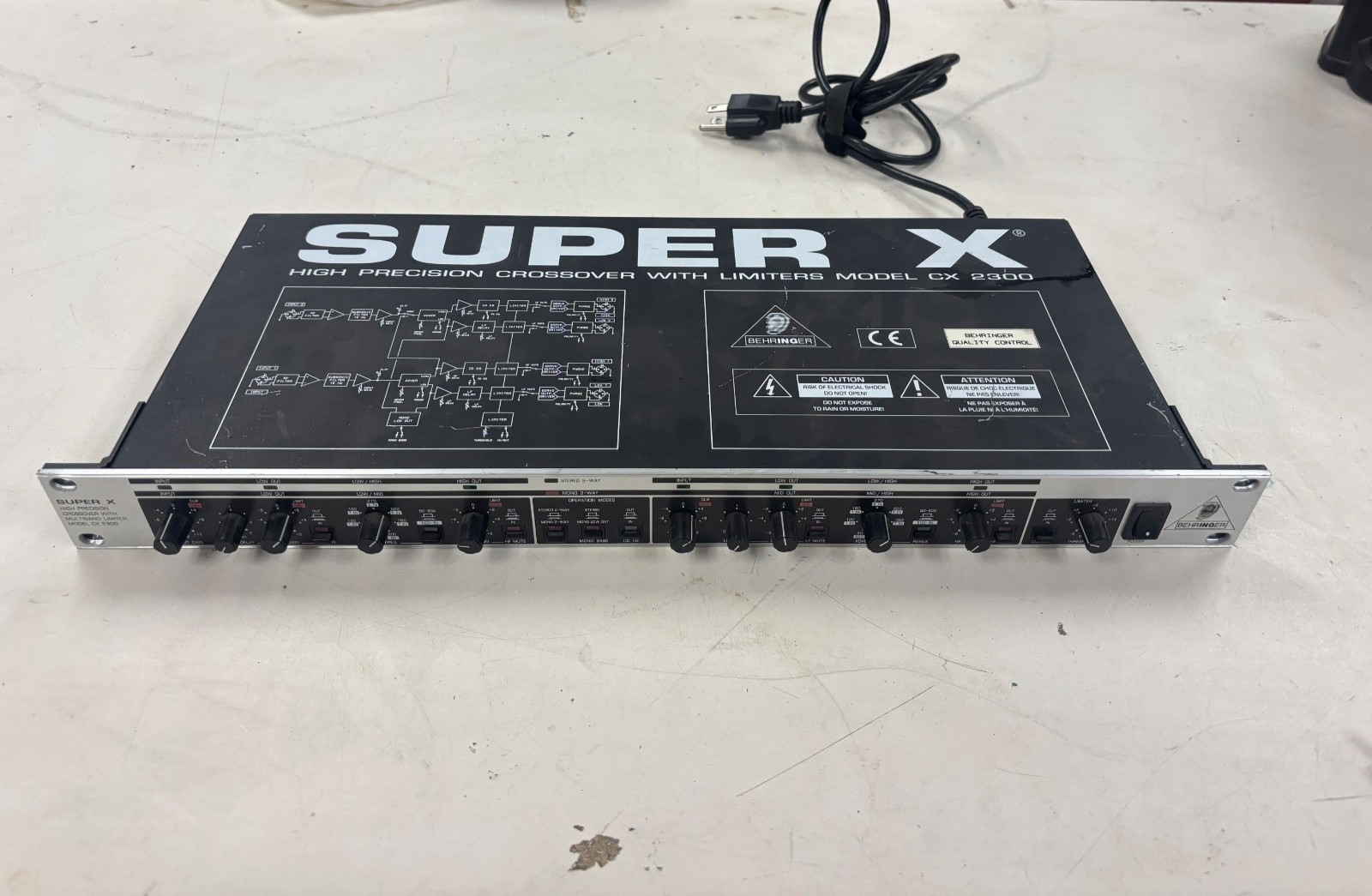 Behringer CX2300 Super X High Precision Crossover with Multiband Limiter