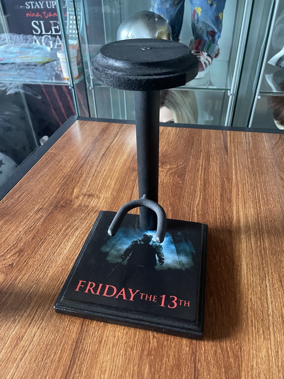 Friday The 13th 2009 Hockey Mask Stand Made By Nightmare Trash
