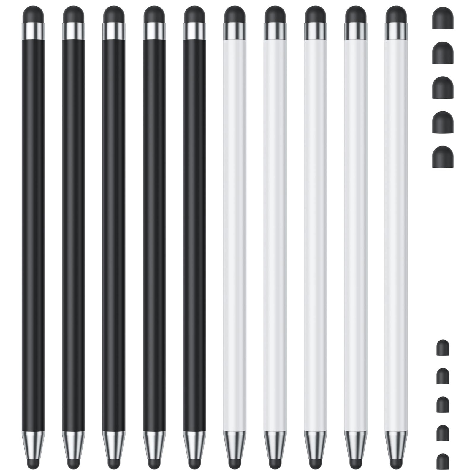 Stylus (10Pcs), Pen for Touchscreen, High Precision and Black/White