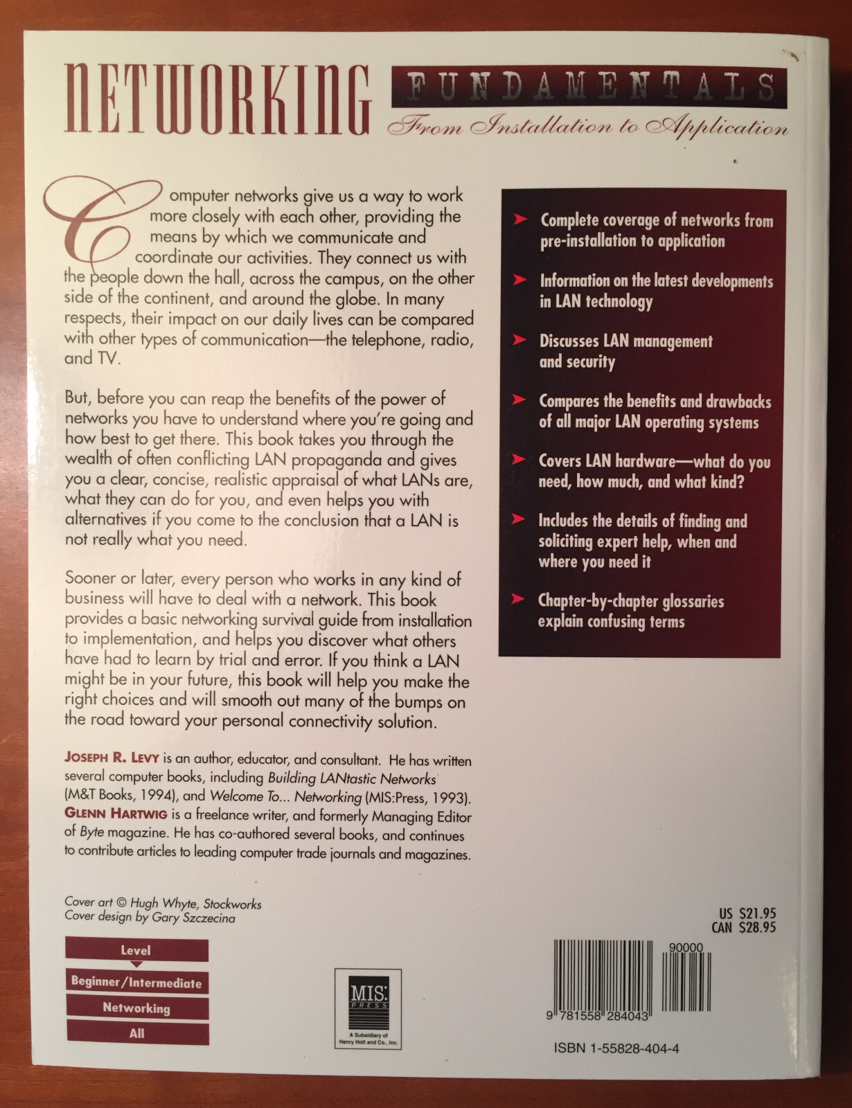 Book = Networking Fundamentals from Installation to Application = Levy & Hartwig