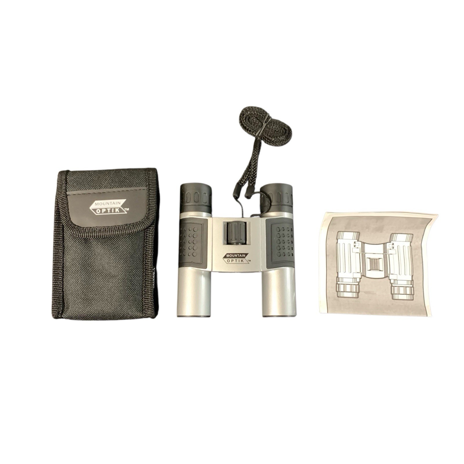 Montain Optik 12x25 Pocket Compact Lightweight Binoculars Carrying Case Manual