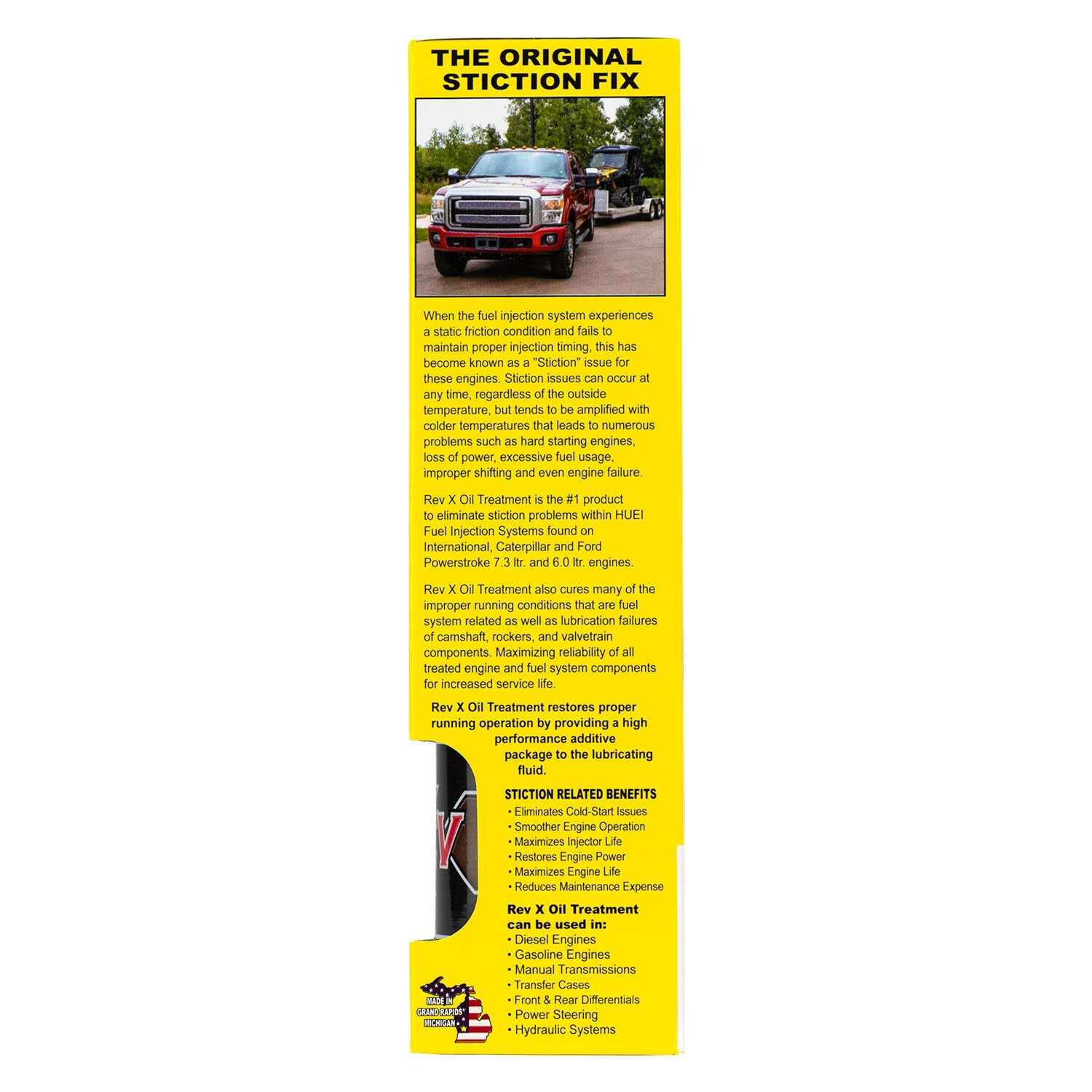 REV X Diesel Engine Treatment Kit - Oil & Fuel Treatment - Cleans Injectors