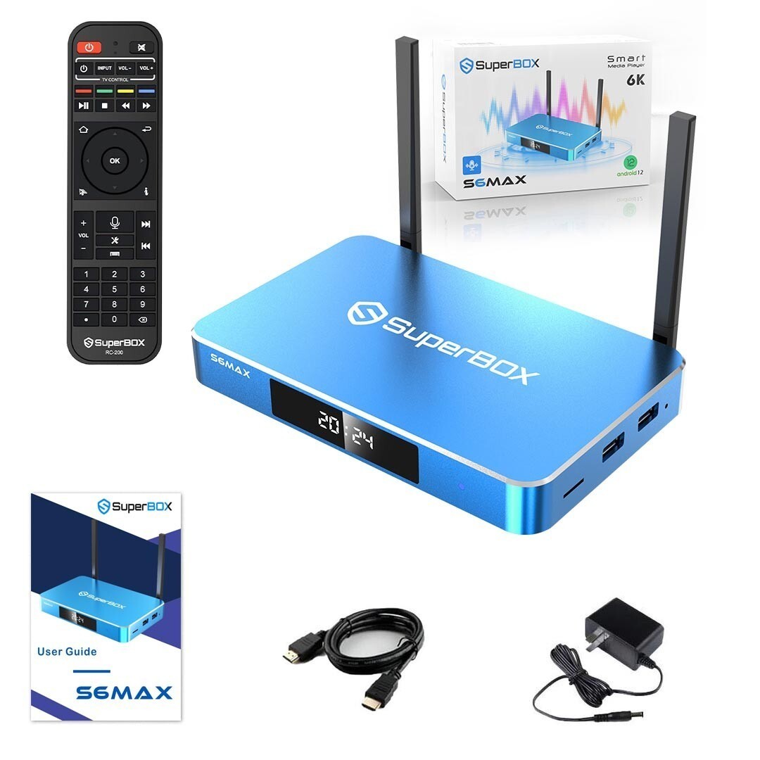SuperBox S6 Max 2026 - Ultimate Live Sports & Movies - No Subscription TV Box