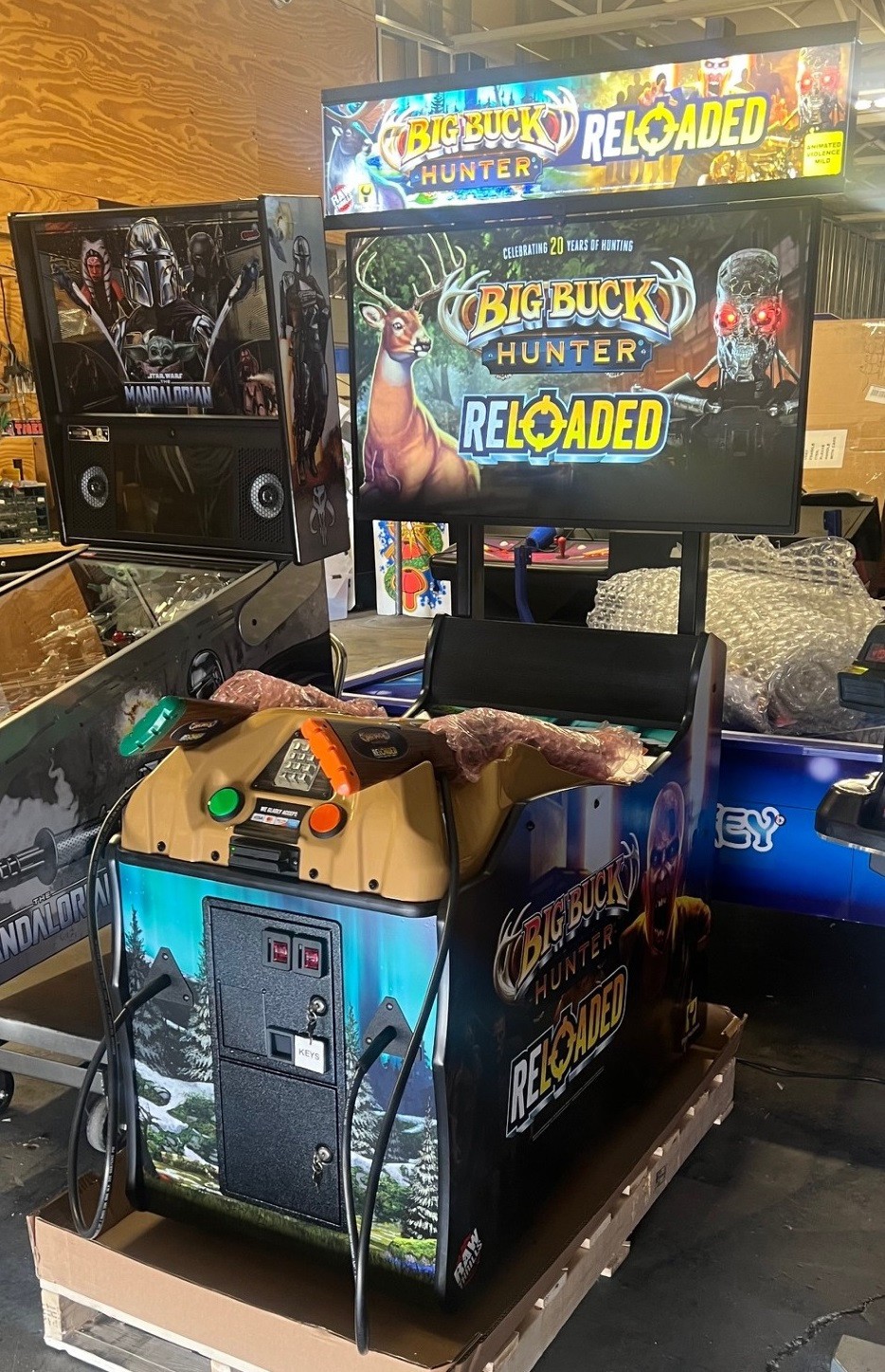 BUCK HUNTER RELOADED ARCADE MACHINE by RAW THRILLS (Monitor Included)