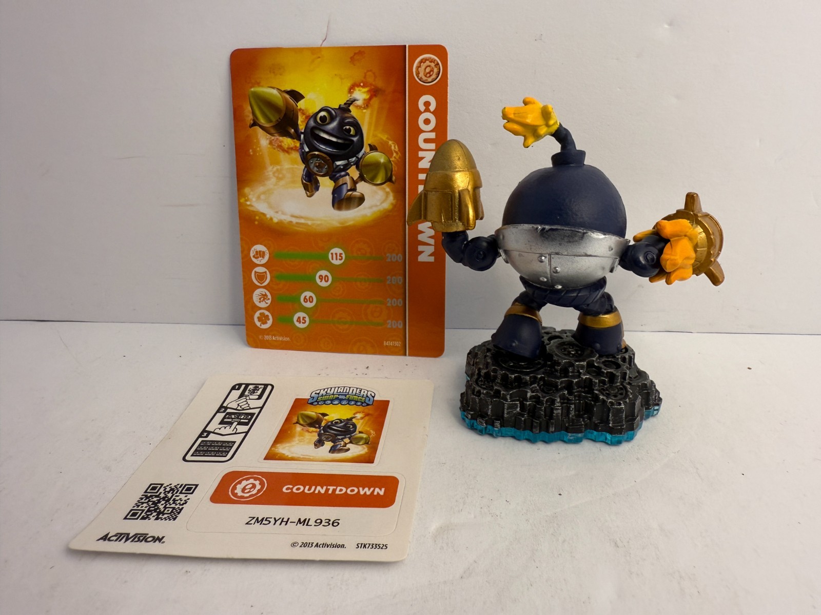 Skylanders SWAP FORCE Character Figure: COUNTDOWN (blue base)