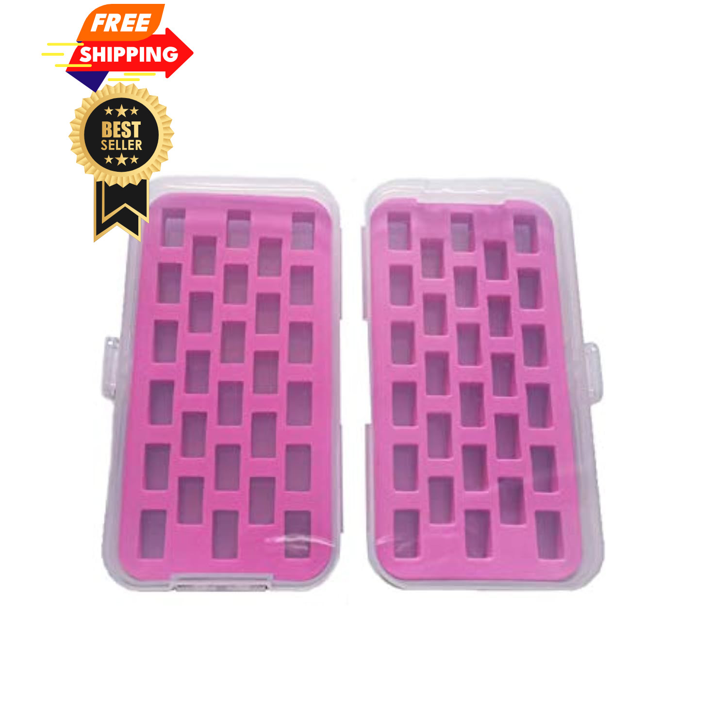 HONEYSEW Set of 2 Bobbin Box Organizers Sewing Machine normal bobbins box