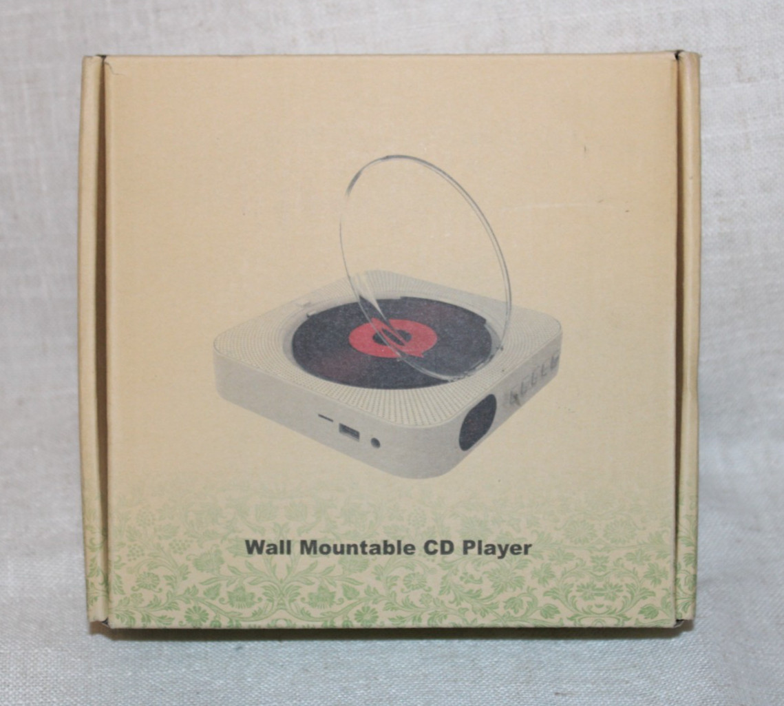 "Read" -- Portable Wall Mountable Bluetooth CD Player with Remote Control Green