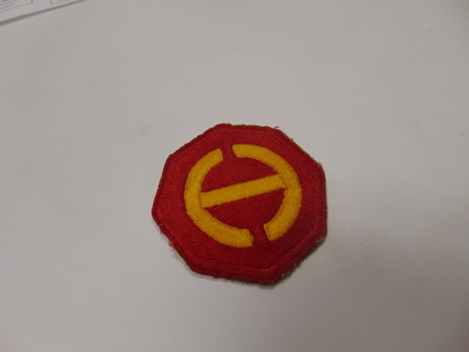 MILITARY SHOULDER PATCH COLORED SEW ON HANDLING HAWAIIAN DEPARTMENT