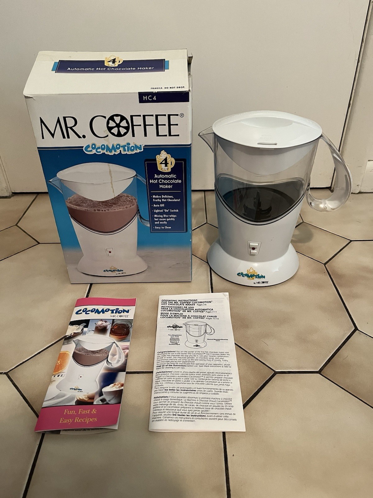 Mr. Coffee Cocomotion HC4 Hot Chocolate Maker 4 Cup USED
