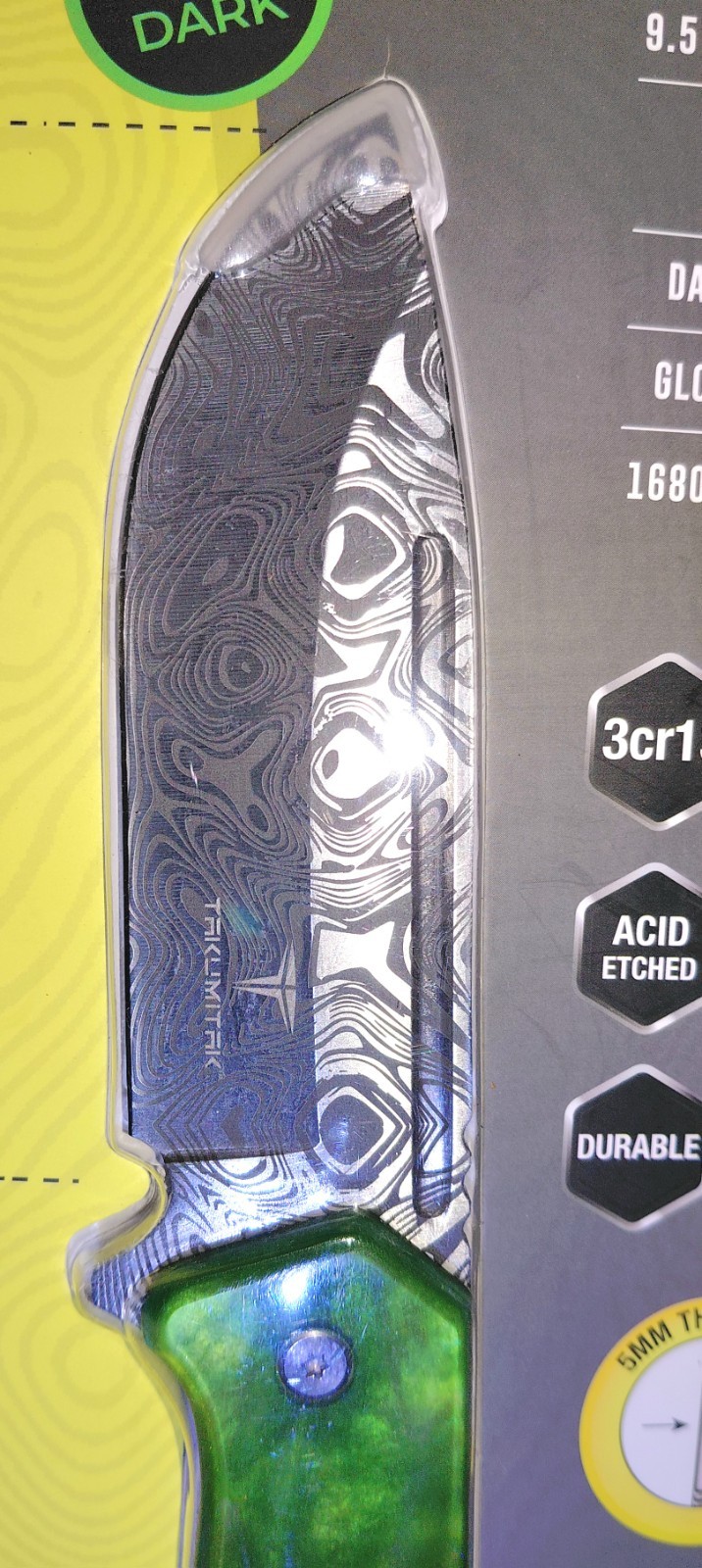 Takumi TKF502GN-CS Glow In Dark Green Handle